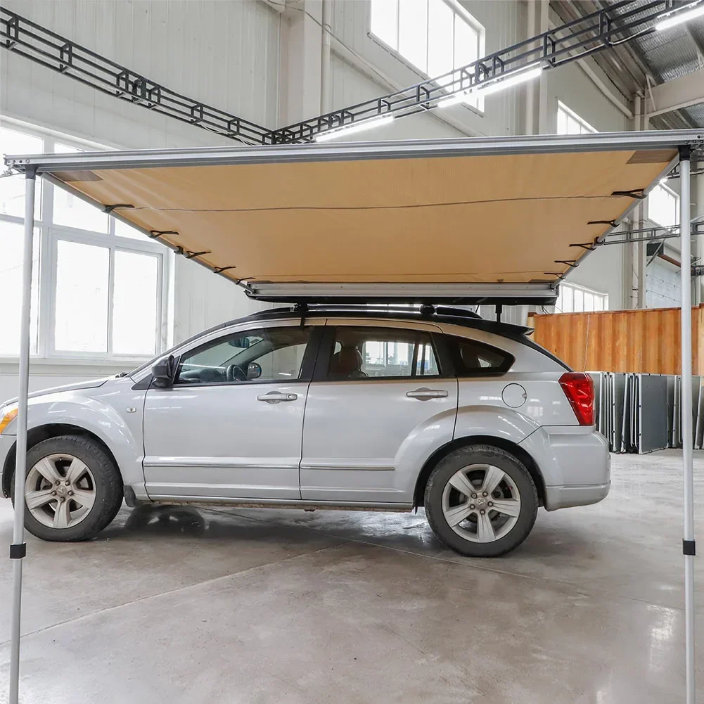 Popular Camping Retractable Offroad Car Roof Side Awning Tent 4X4/Rectangel Car Side Awning