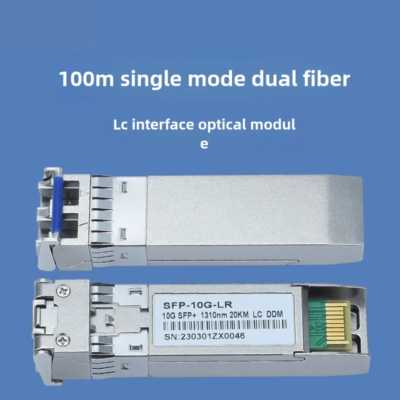 10G Single Mode SFP+ LC-module, 10GBase-LR glasvezeltransceiver voor Cisco SFP-10G-LR, Meraki MA-SFP-10GB-LR