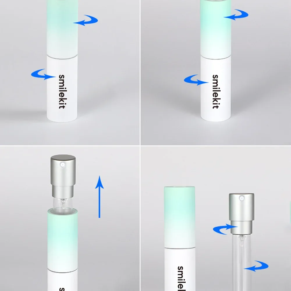 1pcs 10ml Refillable Oral Spray Cosmetic Container Portable Rotary Fresh Breath Convenient Scent Powerful Formula Easy Dental