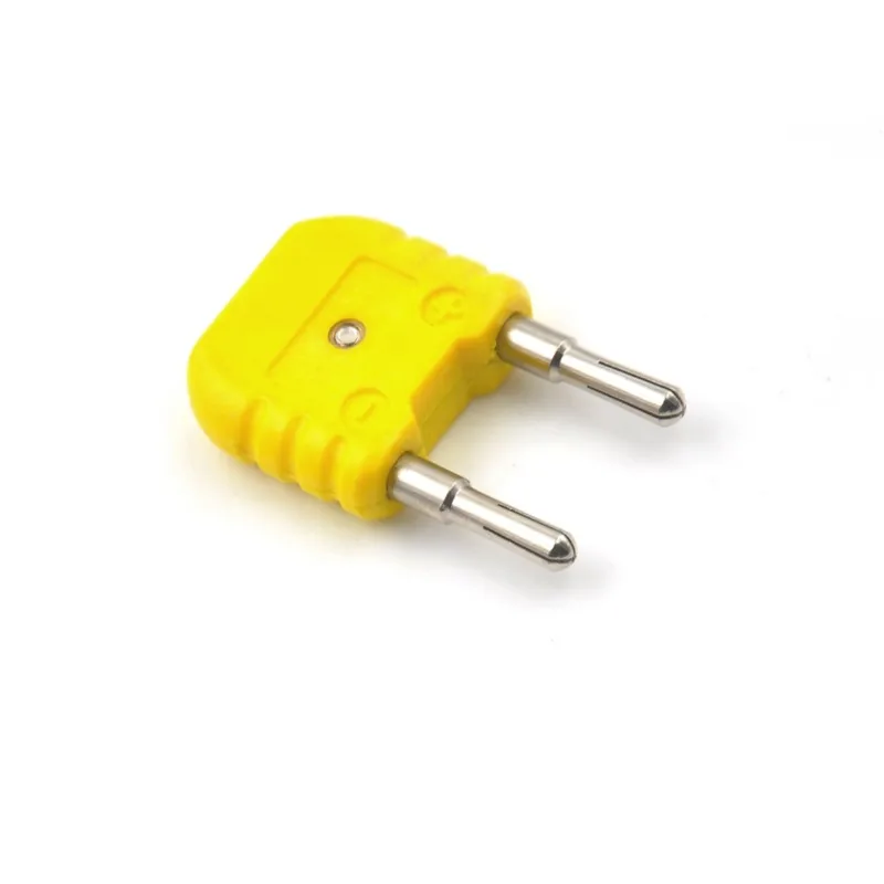 1Pcs Mini K Type To Round Banana Plug Thermometer Yellow K-Type Thermocouple Adapter Wholesale Banana Plug Thermometer Wholesale