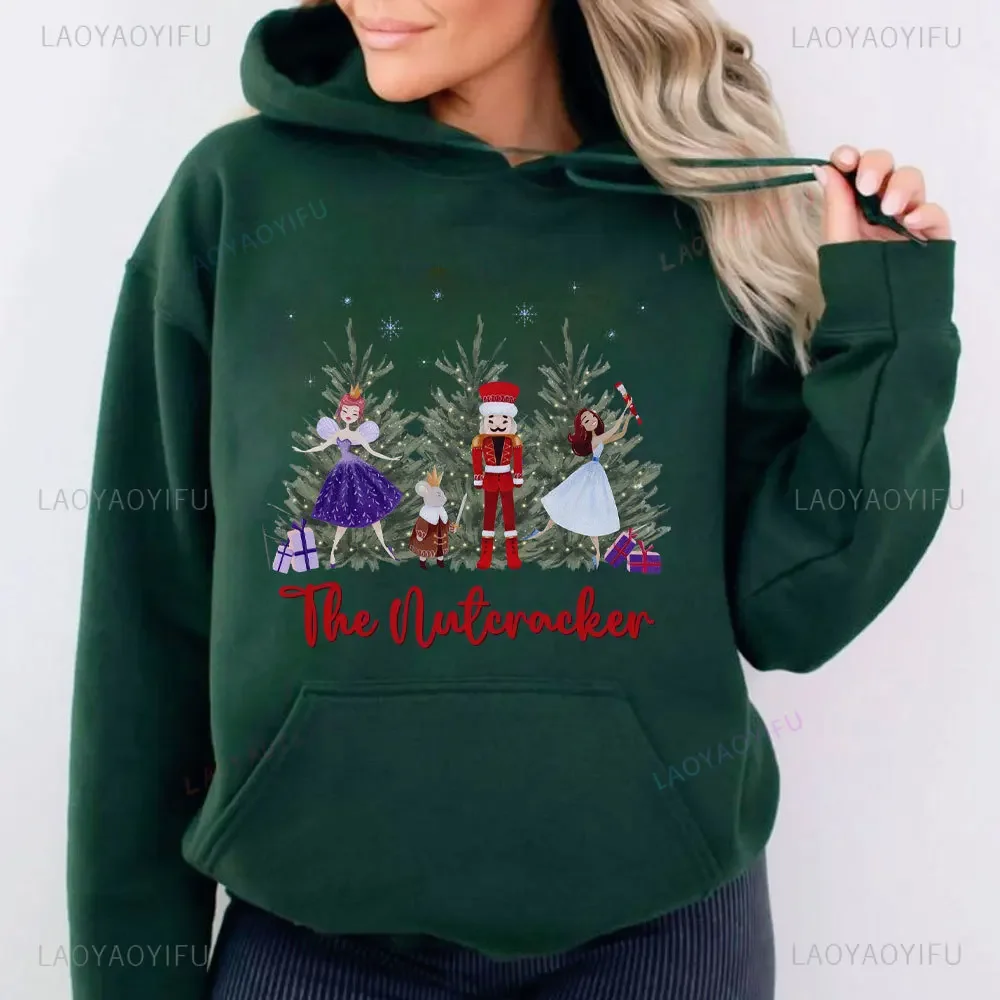 Nutcracker Hoodie Ballet Women Sweatshirt Gift for Ballerina Hoody Sweatshirt Ballet Dancer Gift Dance Teacher Christmas Hoodie