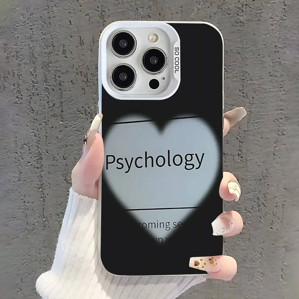 حافظة هاتف مهنة عالم النفس لهاتف آيفون 17,16,15,14,13,12,11,Pro,XS,Max,Plus,Mini,SE غطاء مقاوم للصدمات من الحلوى البيضاء غير اللامعة #5