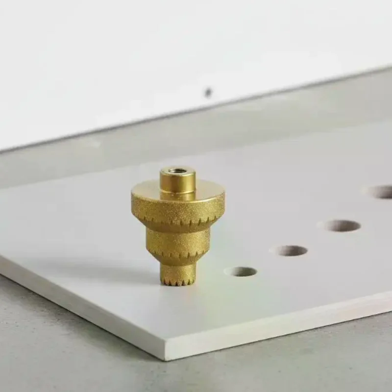 

Sawtooth Brazed Step Drill Bit Compatible with Angle Grinder Wear Resistant Tool for Stone Tile Hole Opening Works