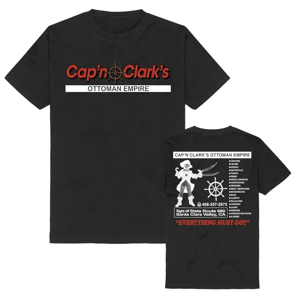 Backrooms Cap'n Clark's Tee Sommermode Y2k Kurzarm Casual O-Ausschnitt Streetwear Grafik Merch Tops Unisex – Detail 7