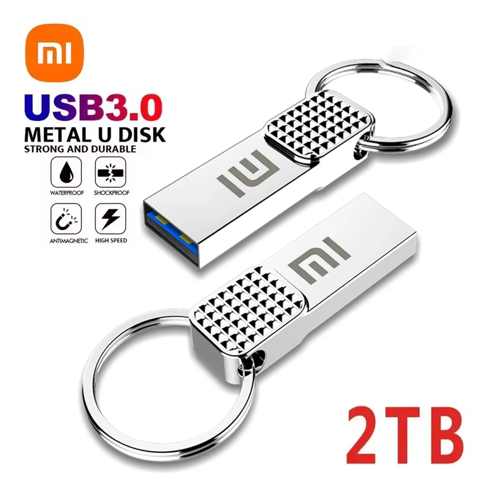 샤오미 정품 플래시 드라이브, USB 3.0 고속 펜 드라이브, 금속 방수 C 타입 USB 메모리, 컴퓨터 저장 장치, 2TB, 1TB 