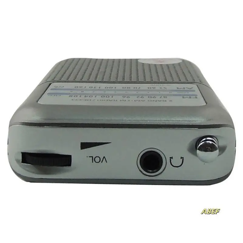 راديو DE333 AM/FM حجم الجيب مع مقبض صغير نطاقين راديو FM مسجل راديو عالي الحساسية