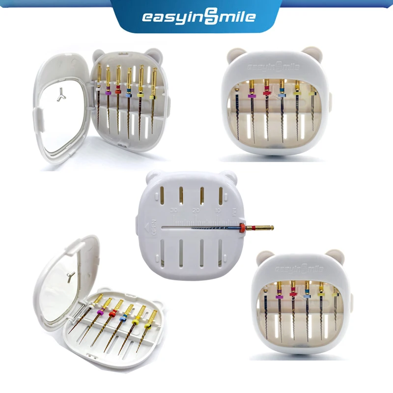 5Pcs Easyinsmile Dental Endo File Management Boxes Endodontic Files Lengh Measuring Sterilization Containers