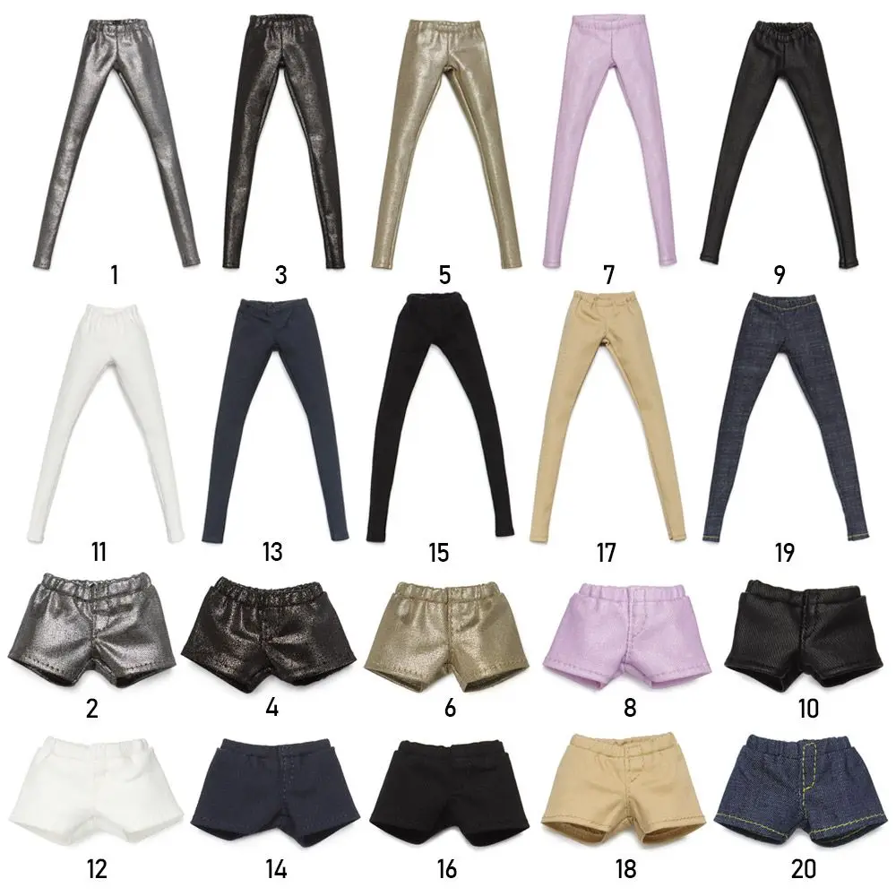 Hochwertige 20 Stile pu Leder Unterhose Puppe Kleidung Puppen Zubehör elastische Shorts