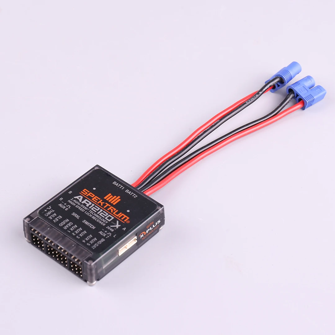 AR12120 12 Channel Receiver DSMX DSM2 With 4 Satellites SPMAR12120 Model Aircraft Open Source Receiver JR