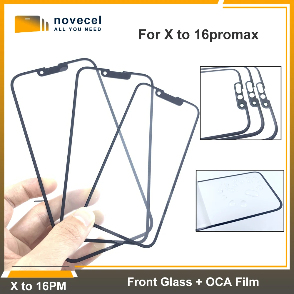 

Внешняя панель дисплея Musttby, 5 шт., 15promax 100% OEM, замена для OCA для iPhone x xs max 11 12 13 mini 14 pro max