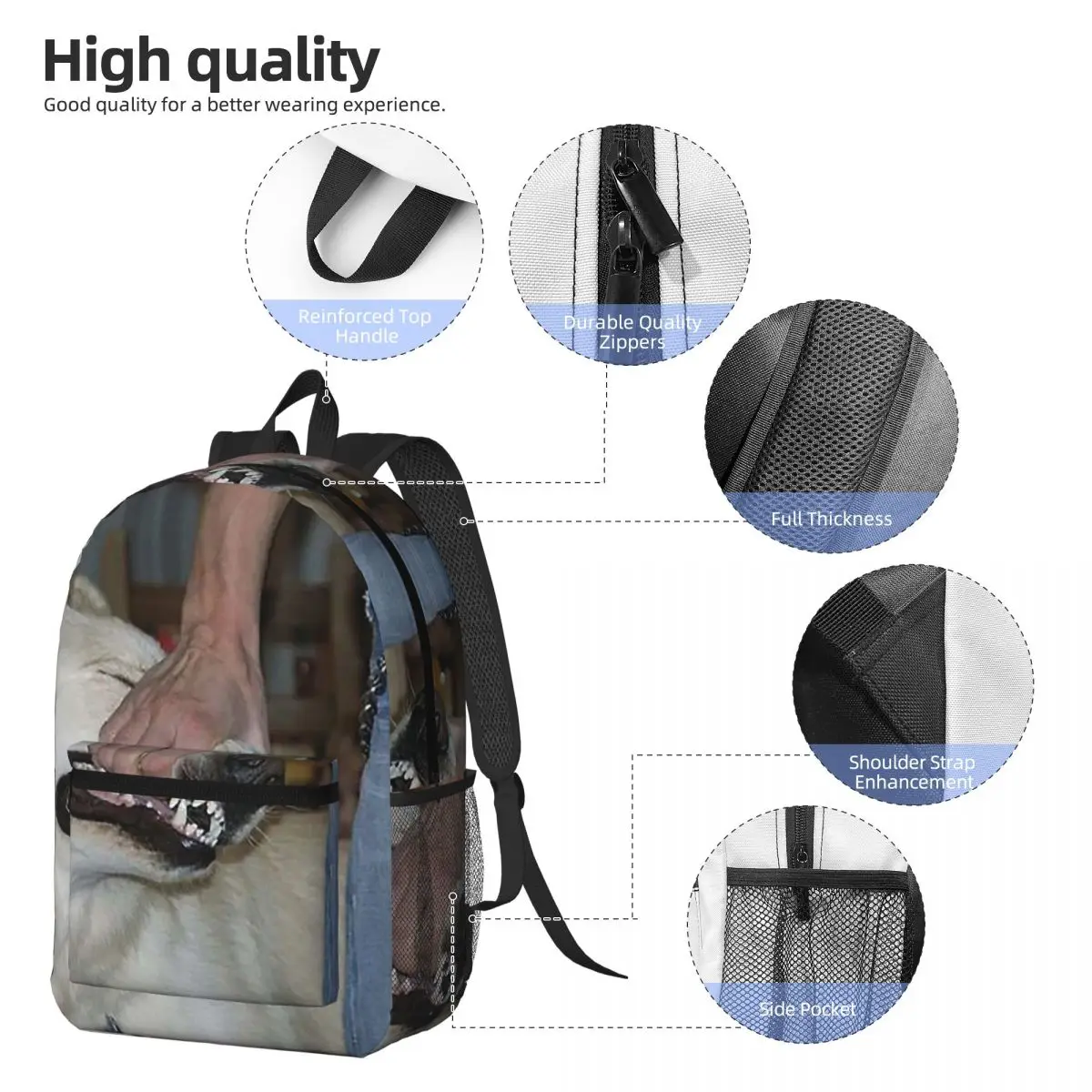 I'll Be Okay By Sign Crushes Motorist Backpack Daypack Large Capacity Kids BookBag School Bag Shoulder Bags for Men Women