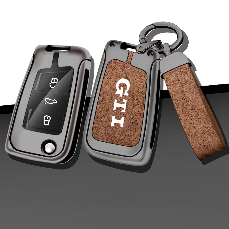 Car Smart Remote Key Case Cover Key Bag Shell Protector Auto Accessory For Volkswagen VW Golf 4 5 6 7 8 MK4 MK5 MK6 MK7 MK8 GTI