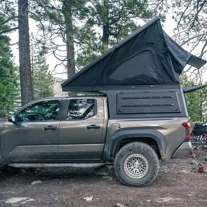 New Style 4X4 Pickup Truck Canopy Roof Top Tent Compatible 2015 tundra 4th Gen tacoma Mazda Bt 50 Camper Shell 2014 ram