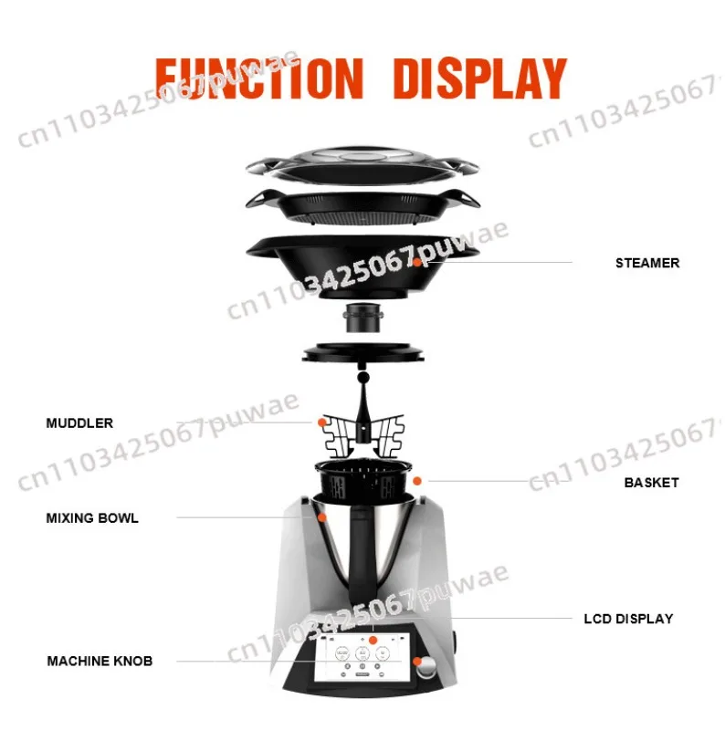 Multifunctional Cooking Machine Viral Automatic Cooker Smokeless Food Processor Electric Cooking Pot