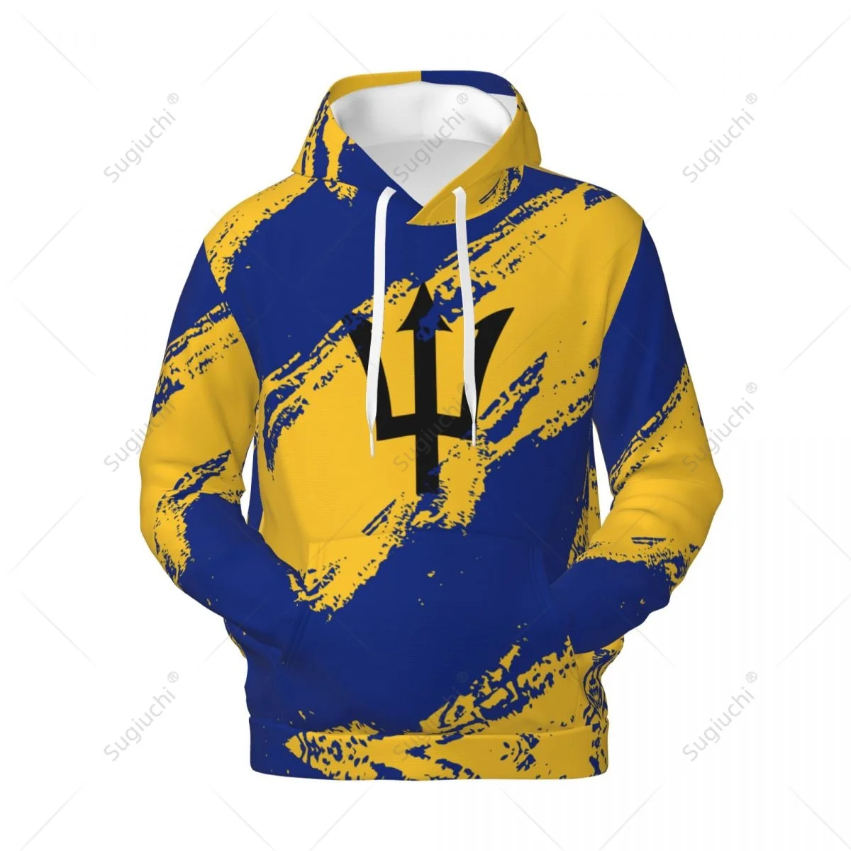 

Unisex Barbados Flag Color Hoodie 3D Men Women Harajuku Sweatshirt Pullover Hoodies Polyester Casual