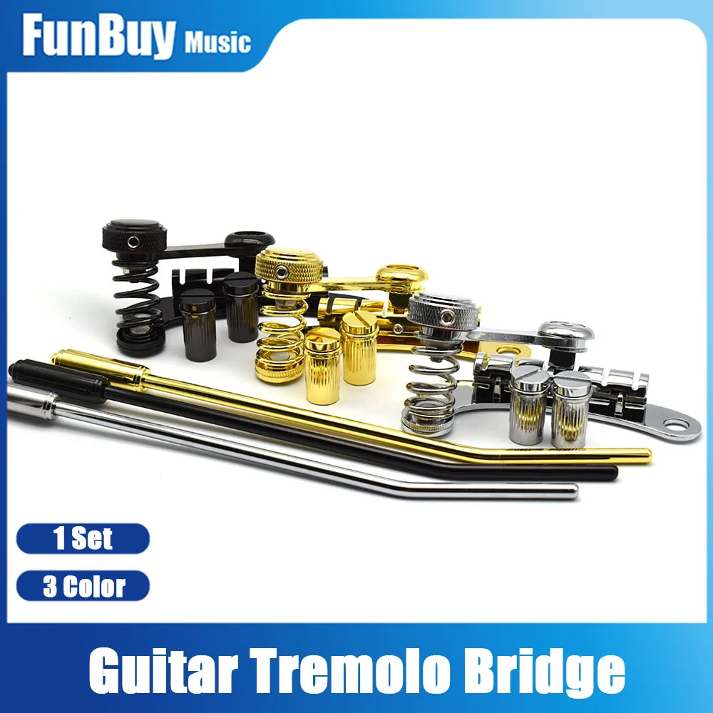 1SET Guitar Tremolo Bridge LP Electric Guitars SG Guitar Electric Guitar Bridge Stop Bar for LP SG electric guitar