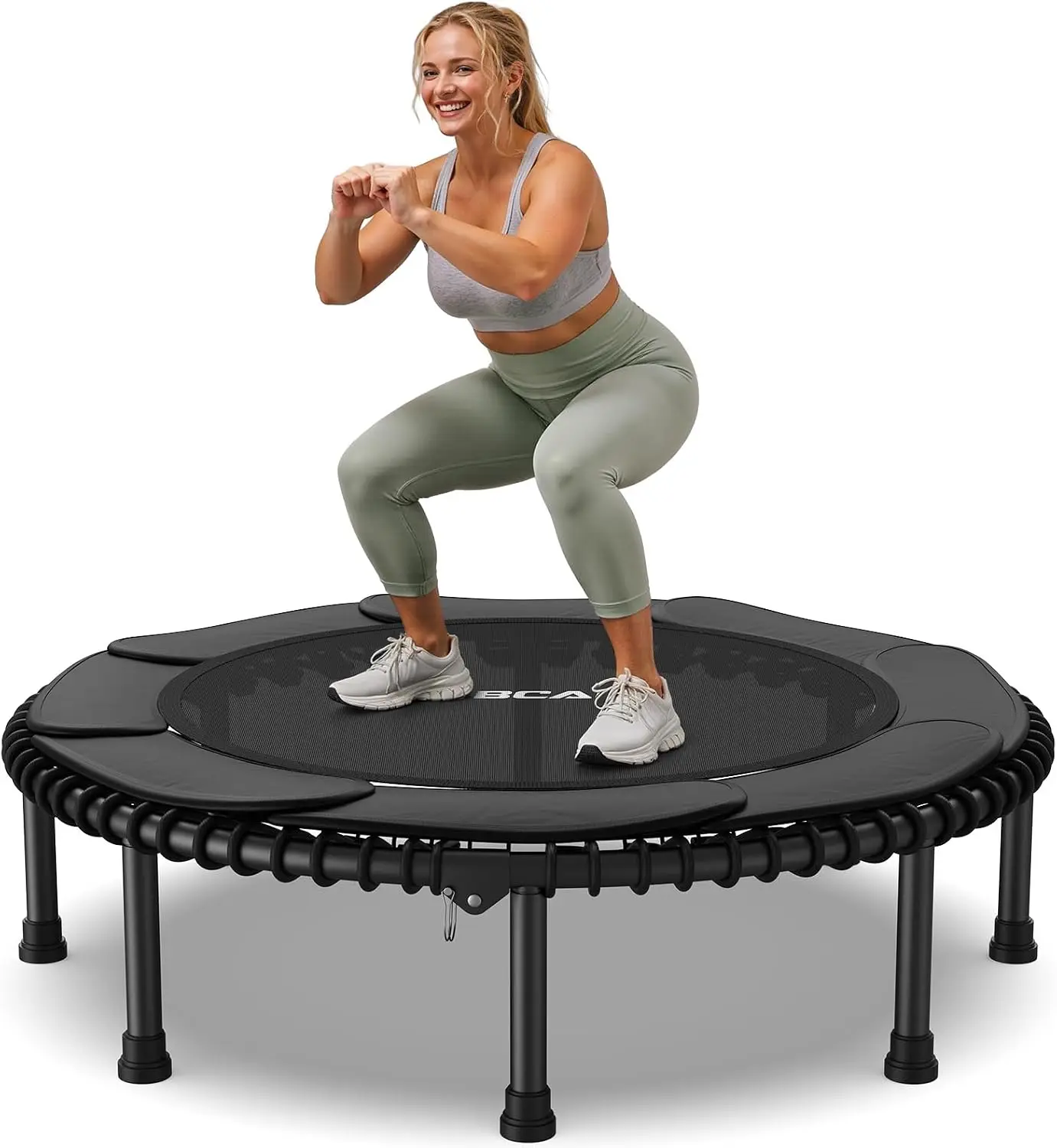 BT2 Mini Rebounder Trampoline for Adults|Bungee|No Handle|FED Fitness