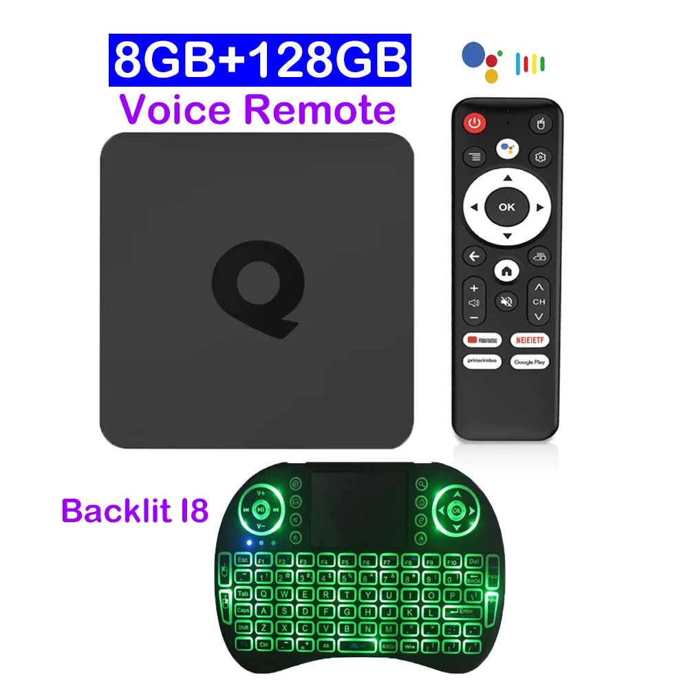 BLKJ Smart TV Box Bluetooth 6.0 8K Q1 Android 16 Set Top Box Allwinner H313 Dual Wifi 5G 8GB128GB Google Voice Streaming Media Player 3