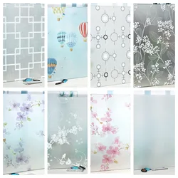 Matte Frosted Window Film Privacy Sun Blocking Self Adhesive Window Covering Opaque Vinyl Glass Shade Film for Bathroom