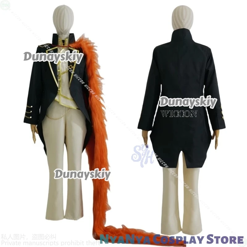 ชุดคอสเพลย์ซานโช่ อนิเมะ เกม ลิมบัส ชุดสไตล์วินเทจแบบพระราชวัง เสื้อโค้ท กางเกง ผ้าคลุมไหล่แบบมีปกสำหรับผมยาว งานปาร์ตี้ฮาโลวีน บริษัทคอสเพลย์