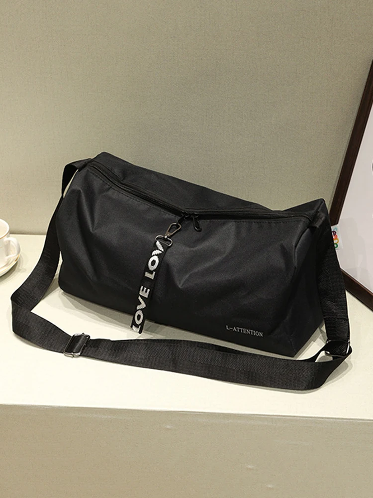 Tragbare Fitness-Reisehandtasche, multifunktional, modisch, für Sport, Fitnessstudio, Aufbewahrungstasche, 600D-Nylon, verstellbarer Riemen für Wochenendtraining