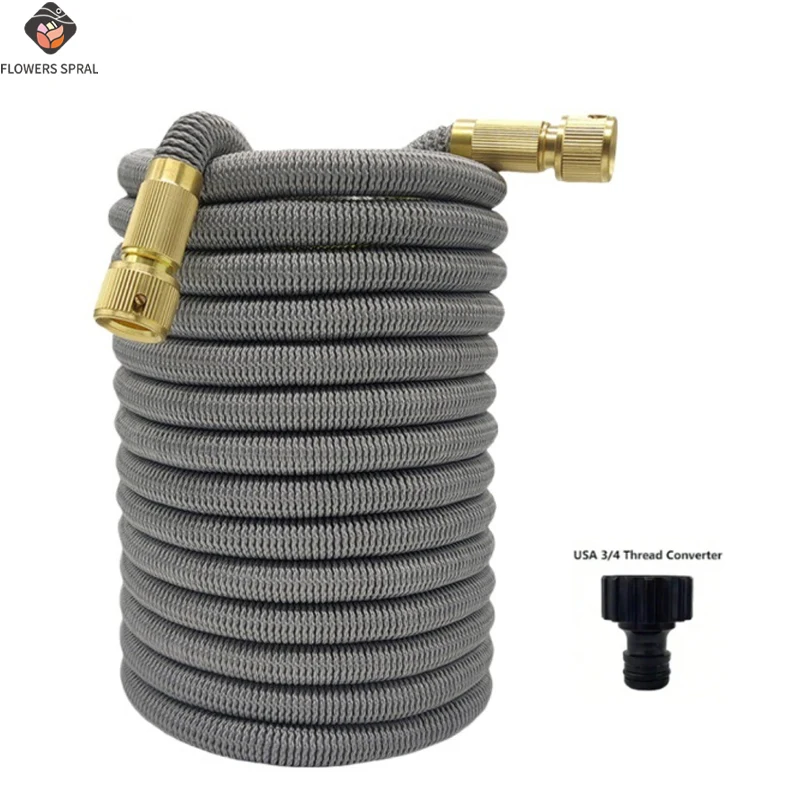 Tubo de agua de jardín de alta presión expandible, manguera de junta bimetálica de 25-150 pies, utilizada para lavado de coches, jardín, riego agrícola