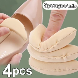 4PCS  Women Sponge Forefoot Insert Toe Plug Half Forefoot Cushion Anti-pain Big Shoes Toe Front Long Top Filler Shoes Adjustment