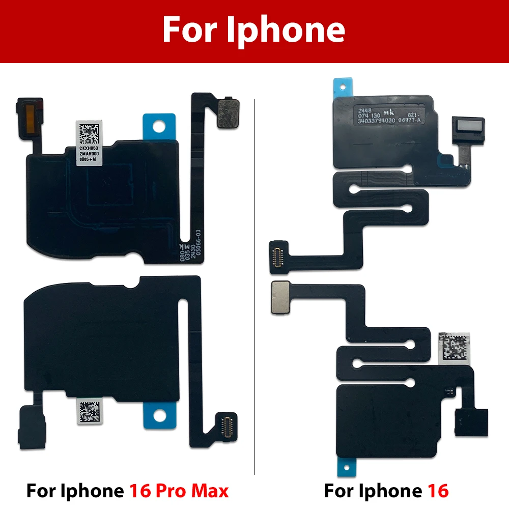 20Pcs, Earpiece Ear Speaker For Iphone 16 Plus Pro Max 16E 17 Air Pro Max Pro Sound Receiver Earphone Front Light Sensor Flex