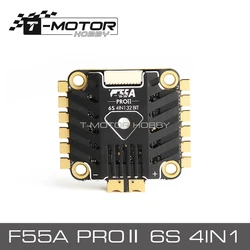 T-motor 55A PROⅡ 6S 4w1 LED 32bit / F55A PROⅡ • F3 ESC elektryczna kontrola prędkości BEC 10V @ 2A dla silników FPV RC Racing Drone STACK