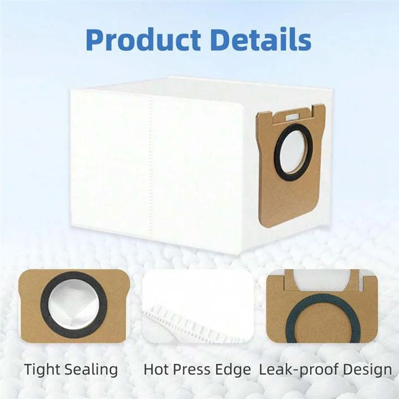 AB43-For Xiaomi لـ X10+ /X20+، X20 Pro/Max، لـ Dreame L20/L10s/L10/L10s Pro/L50 Pro Ultra، L20 Ultra/X40 ملحقات أكياس المكنسة الكهربائية