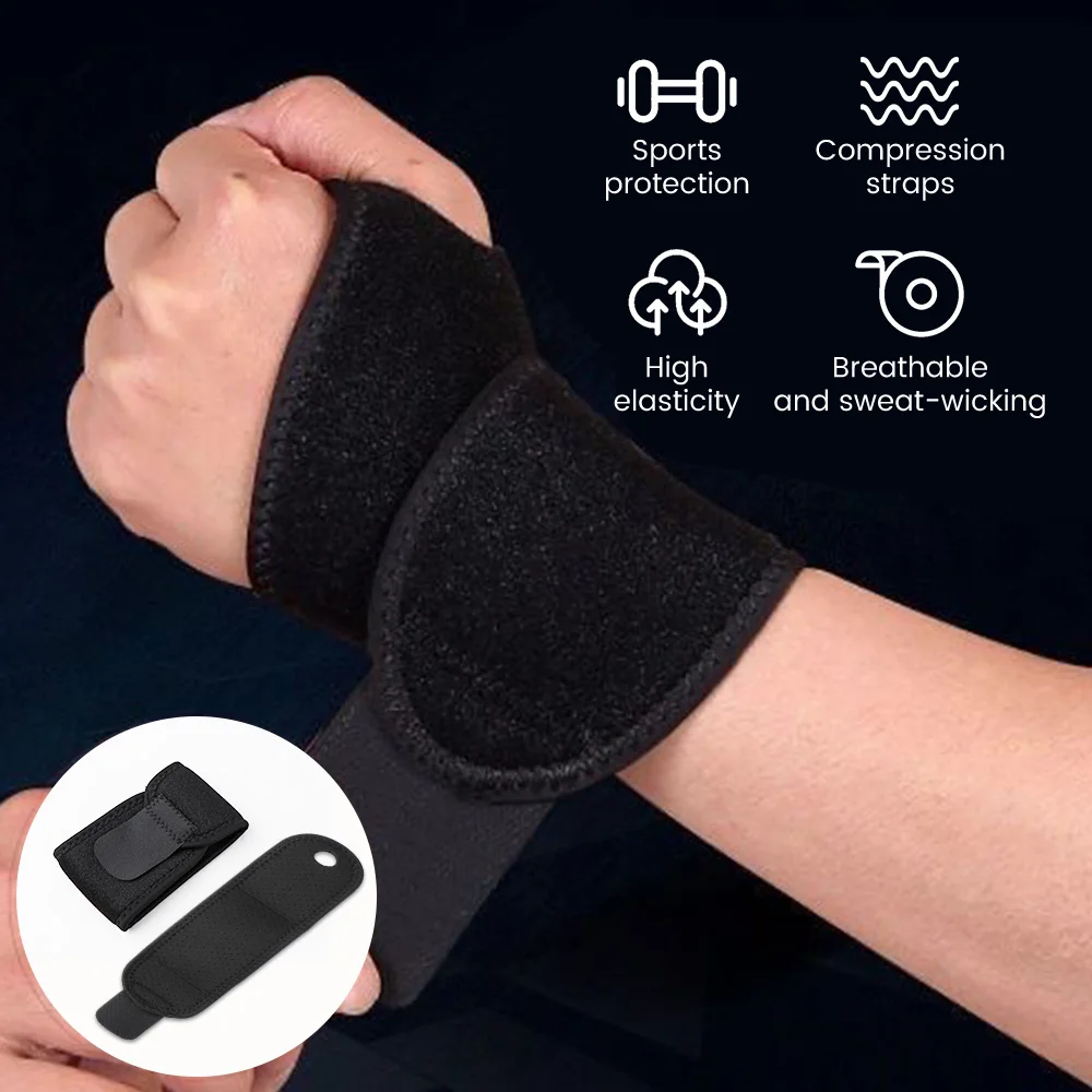 Carpal Tunnel Wrist Brace Adjustable Wrist Support Brace Wrist Compression Wrap for Arthritis Tendinitis Strap