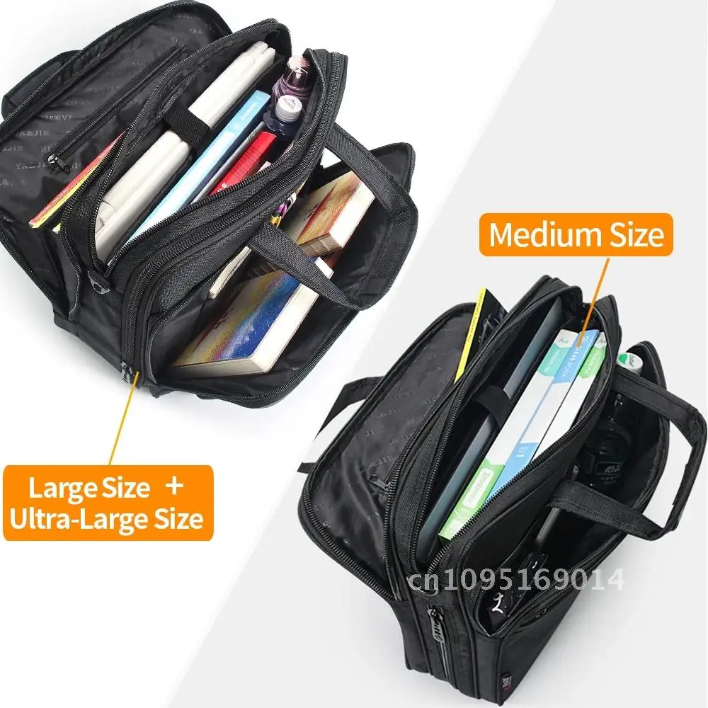 Large Capacity Briefcase Bag Men Business Bag 15.6 inch 17 Bags Handbags Messenger Shoulder inch Bag 19 Canvas Laptop inches Bag