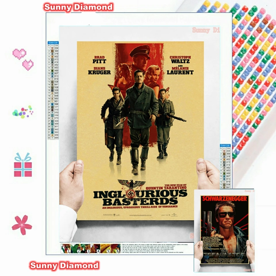 Classic Diamond Painting Fiction Movie Office Friends TV Retro Cross Stitch Kits 5D DIY Mosic Embroidery Full Drill Home Decor