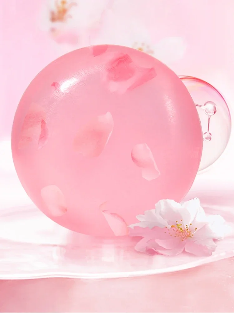 Fragrance Cherry Blossom Soap Cherry Essential Oil Soap Acne Removing Hand Soap Refreshing Oil Control Cleansing Soap