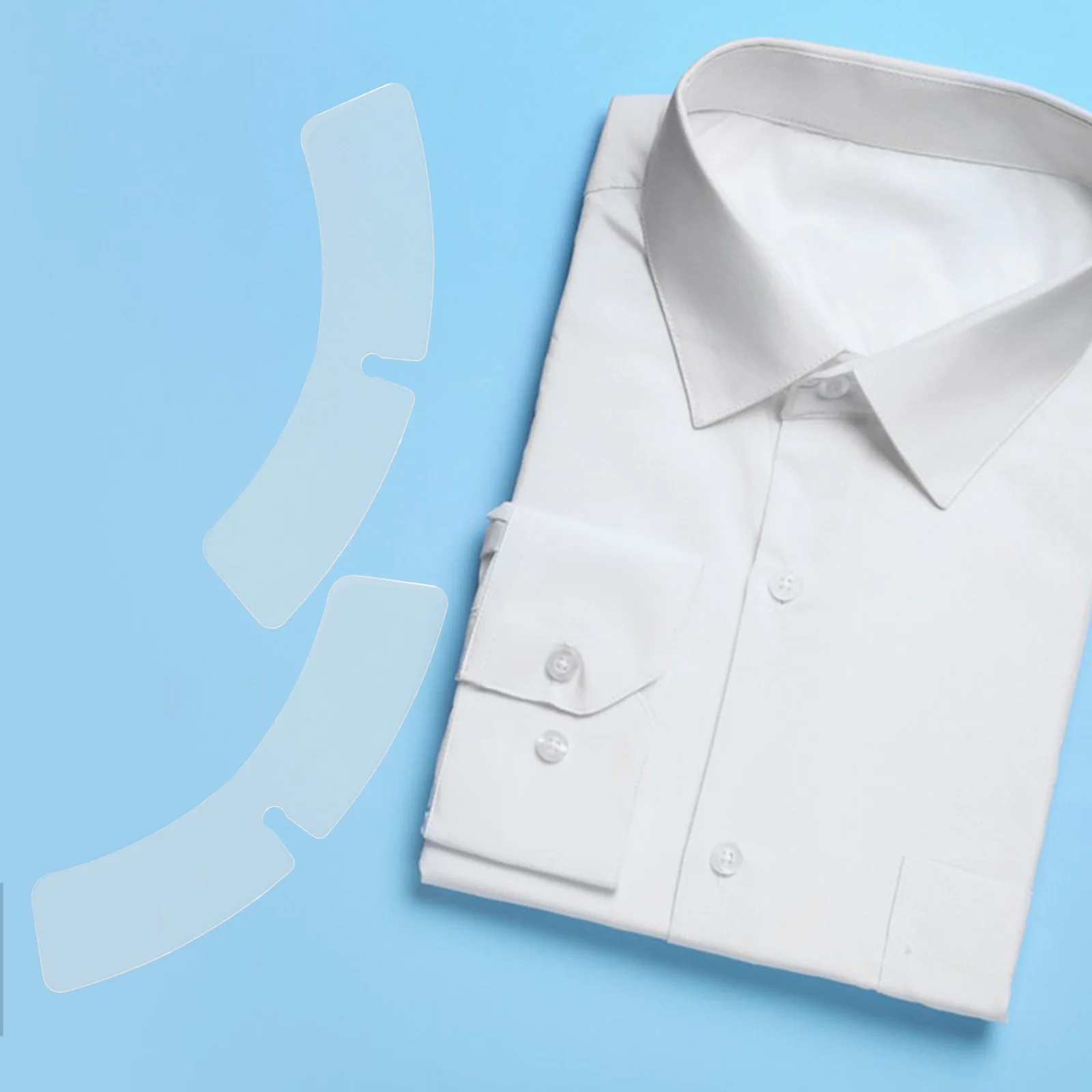 

100pcs Shirt Plastic Stays For Men Dress Shirts Collar Shaper Support For Men Stays Lightweight Storage
