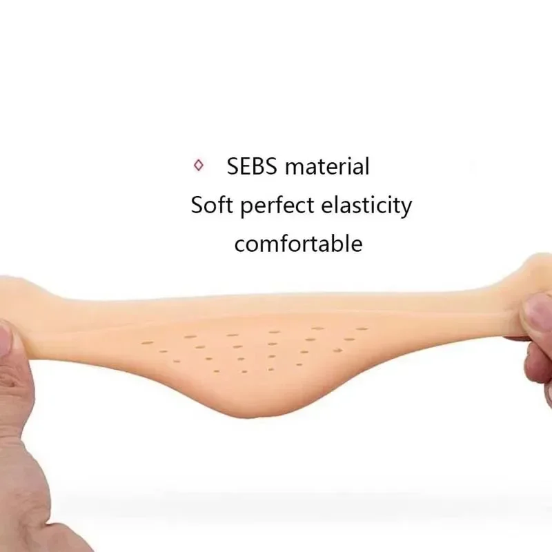 Pelindung Jari Kaki Silikon Bantalan Telapak Kaki Sol Sepatu Nyaman Pereda Nyeri Sol Sepatu Silikon Anti Selip untuk Perawatan Kaki Wanita