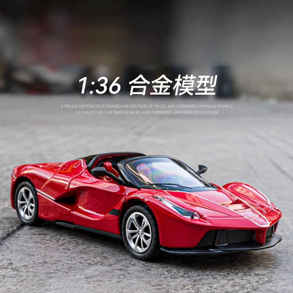 Car model scale 1:36 Simulated convertible sports car model Alloy material Automotive ornaments Automotive Interior