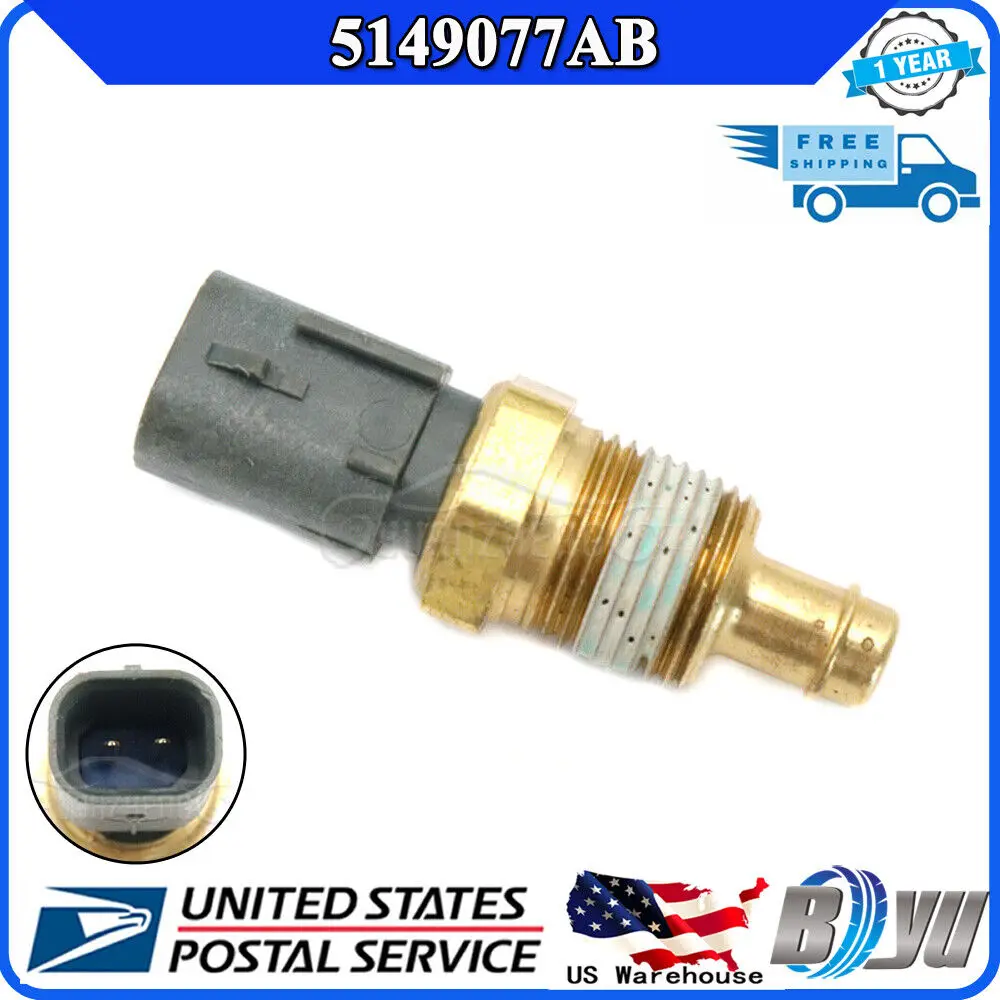 XUAN Engine Coolant Temperature Sensor 5149077AB For Jeep Cherokee Wrangler Dodge Ram Chrysler Pacifica Sebring Town & Country