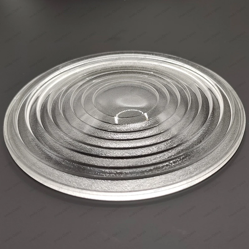 

50mm 80mm 112mm 120mm 150mm Borosilicate Glass Fresnel Thread Lens High Temperature Resistant for Spotlight Stage Lamp