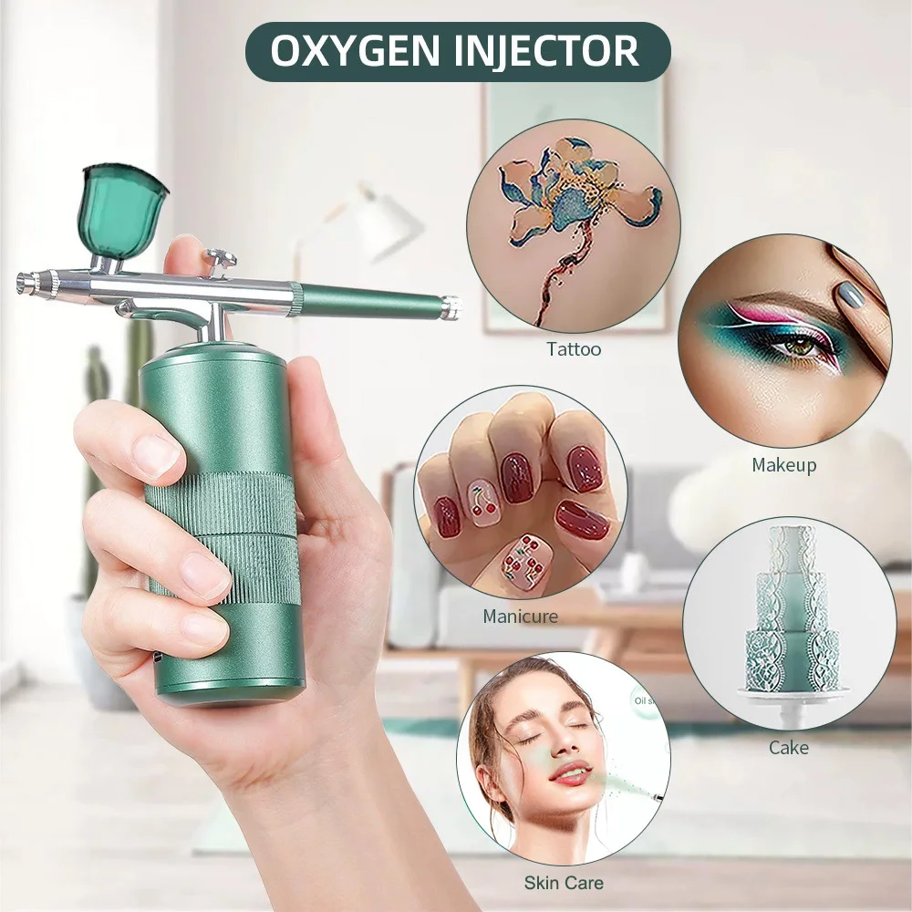 

New high-pressure spray oxygen injector nano-hydrating hand-held portable spray gun for beauty salon manicure makeup tattoo