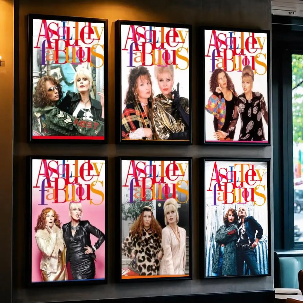 tv series A-Absolutely Fabulous-S Poster Decorative Wall Art Sticker for Cafe Office Bedroom and Living Room