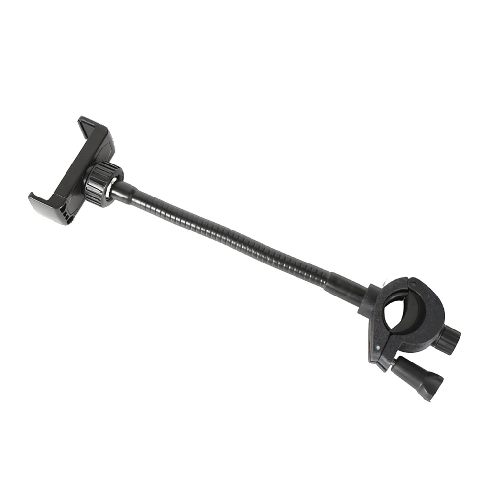 Flexible Phone Support Multi-Purpose Adjustable Mic Stand Holder Gooseneck Pole Long Cellphone Mount for Drum Mobile Phone