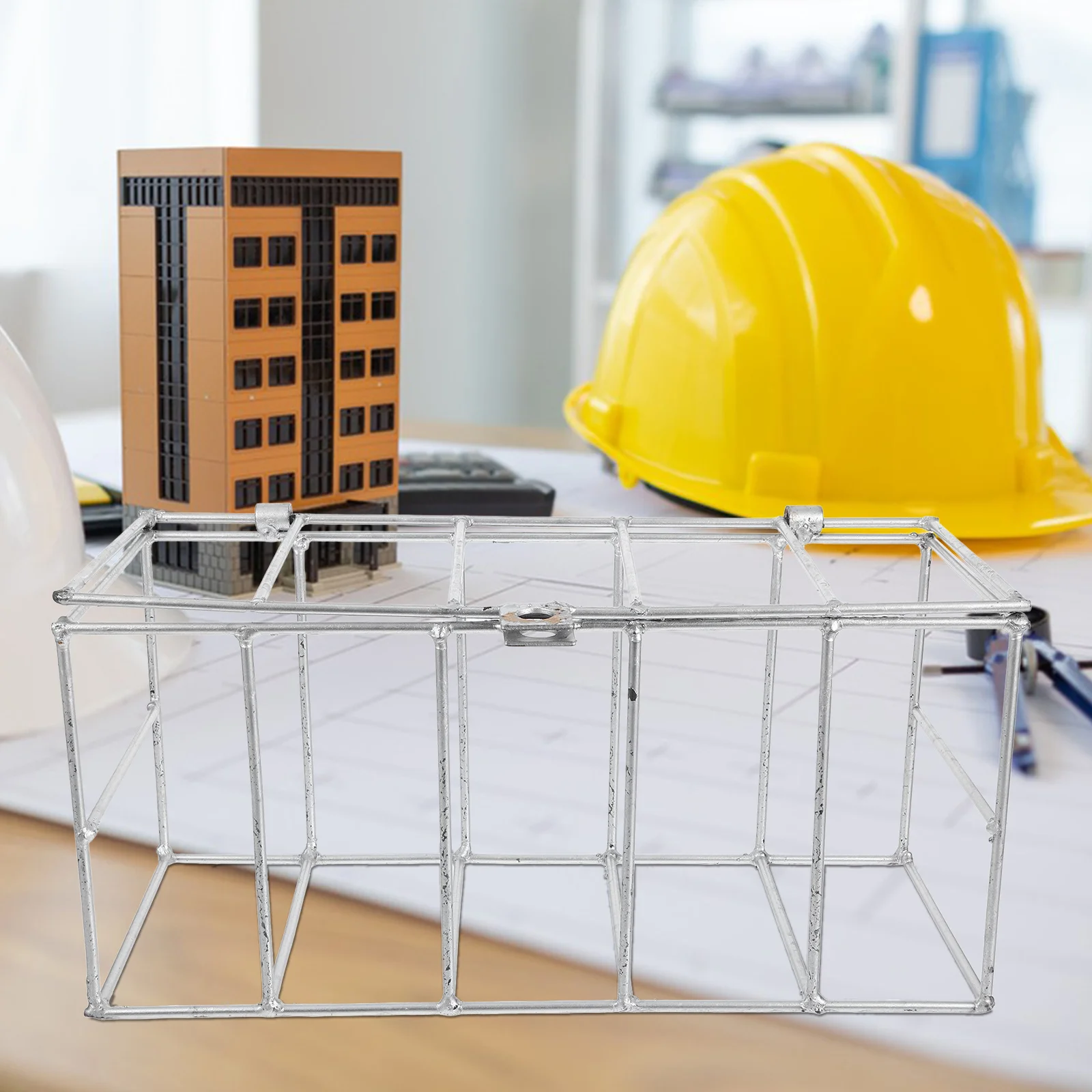 

Concrete Specimen Iron Basket Test Block Maintenance Cage Soaking Curing Hollow Metal Storage Holder Concrete Test Block Case