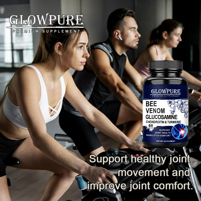 Glucosamine Chondroitin Capsules for Bone Joint Health and Mobility Comfort with Bee Venom Turmeric MSM