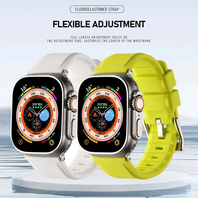 Silicone Bracelet For Apple Watch Band 44mm 40mm 45mm 41mm 46mm 42mm Sport Strap IWatch Series 10 9 8 7 Ultra 2 1 49mm Wristband