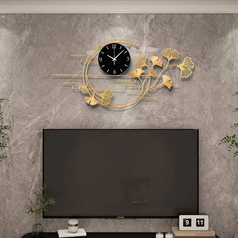 Creative Home Office Modern Wall Clock For Living Room Decoration Silent Non-Ticking Backlight Bedroom Luxury Design