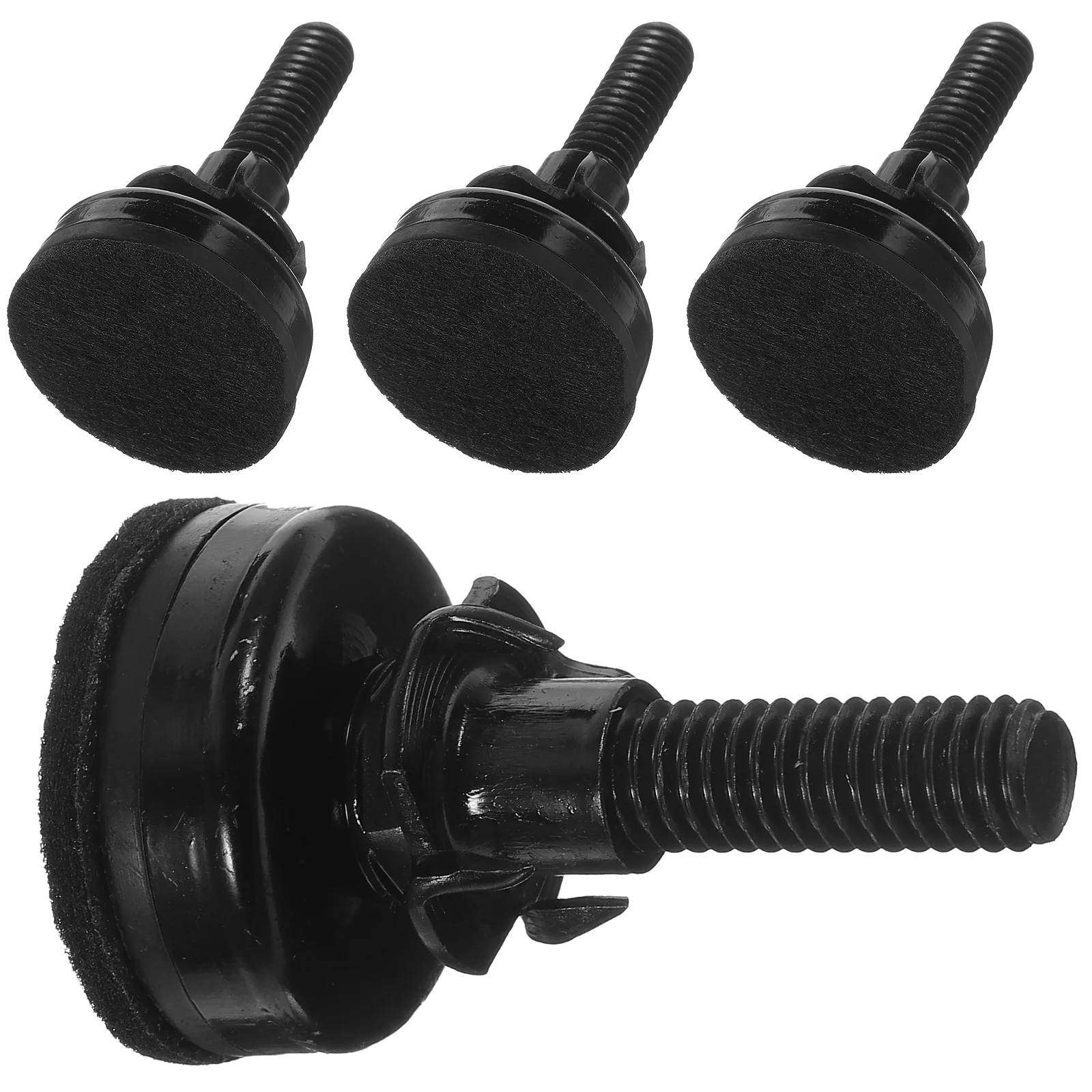 

4 Sets Leveling Feet Screws Adjustable for Furniture on Felt Shims Leveler Levelers Coffe