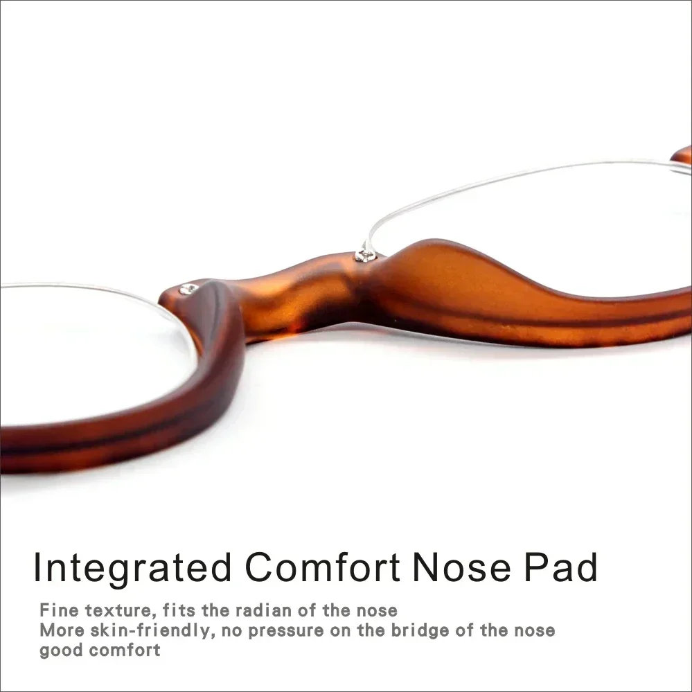 Reading Glasses Woman and Men Anti Blue Light Retro Circlar Metal Prescription Glasses for Small Face Tortie 1 1.5 2 2.5 3 3.5