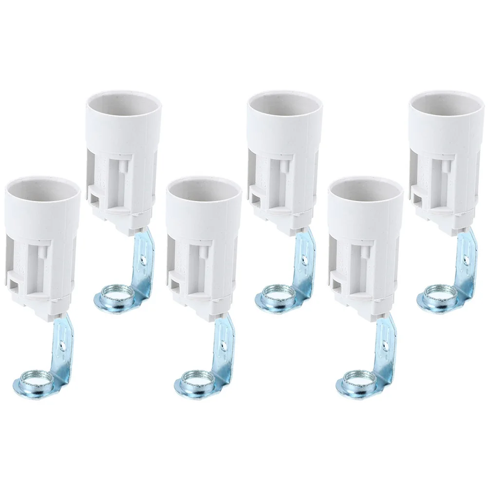 

6 Pcs Holder Socket Light Sockets E14 Chandelier Lamp Bulb Replacement Copper Candelabra Outlet