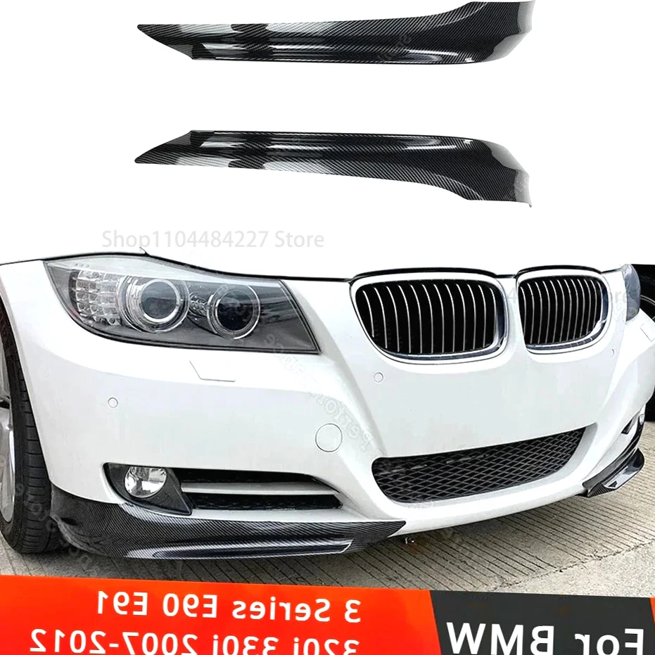 

Front Bumper Lip Splitter Body Kits 320i 330i 2007-2012 Exterior Tuning Gloss Black For BMW 3 Series E90 E91 Facelift LCI Ca
